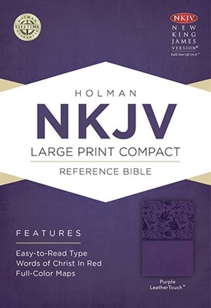 Front cover_Nkjv Large Print Compact Reference Bible, Purple Leathertouch