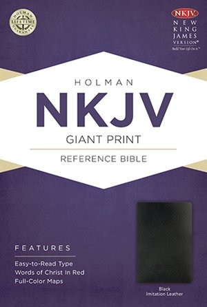 Couverture_NKJV GIANT PRINT REFERENCE BIBLE, BLACK IMITATION LEATHER