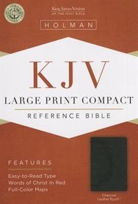 Front cover_KJV LARGE PRINT COMPACT REFERENCE BIBLE, CHARCOAL LEATHERTOUCH