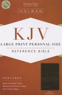 Couverture_KJV LARGE PRINT PERSONAL SIZE REFERENCE BIBLE, BROWN LEATHERTOUCH