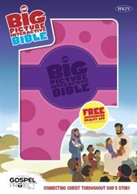 Front cover_NKJV Big Picture Interactive Bible, Purple/Pink Polka Dot Leathertouch