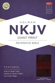 Front cover_NKJV GIANT PRINT REFERENCE BIBLE, SADDLE BROWN LEATHERTOUCH INDEXED