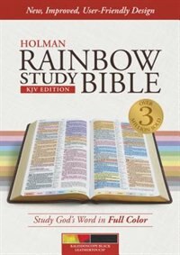 Front cover_KJV RAINBOW STUDY BIBLE, KALEIDOSCOPE BLACK LEATHERTOUCH