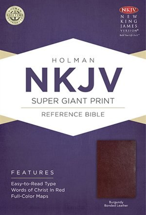 Front cover_NKJV SUPER GIANT PRINT REFERENCE BIBLE, BURGUNDY BONDED LEATHER