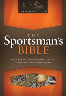 Front cover_The KJV Sportsman's Bible: Large Print Personal Size Edition, Mothwing Camouflage LeatherTouch
