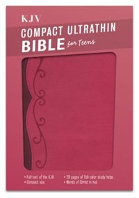 KJV COMPACT ULTRATHIN BIBLE FOR TEENS, FUCHSIA LEATHERTOUCH