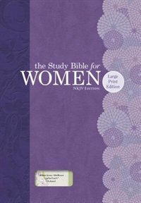 Couverture_Nkjv Study Bible For Women Large Print Edition, Willow Green/wildflower Leathertouch