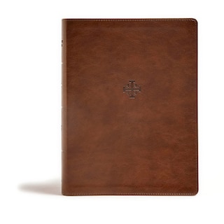 Front cover_CSB Life Connections Study Bible, Brown LeatherTouch, Indexed