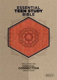 Couverture_NKJV ESSENTIAL TEEN STUDY BIBLE, ORANGE CORK LEATHERTOUCH
