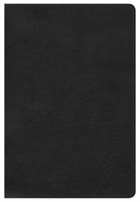 KJV LARGE PRINT PERSONAL SIZE REFERENCE BIBLE, BLACK LEATHERTOUCH