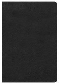 Kjv Large Print Ultrathin Reference Bible, Black Leathertouch