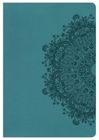 Kjv Large Print Ultrathin Reference Bible, Teal Leathertouch, Indexed