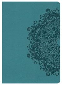 HCSB LARGE PRINT COMPACT BIBLE, TEAL LEATHERTOUCH