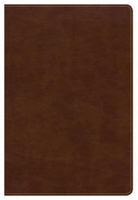 Couverture_Csb Large Print Ultrathin Reference Bible, British Tan Leathertouch, Black Letter Edition