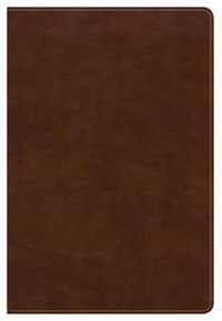 Couverture_Csb Large Print Ultrathin Reference Bible, British Tan Leathertouch, Black Letter Edition