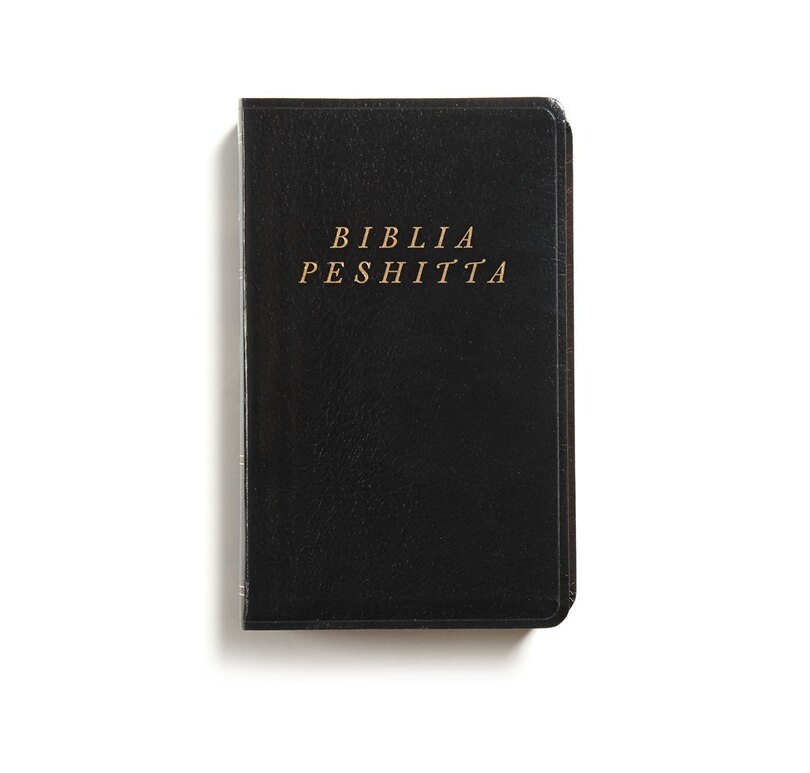 Front cover_Biblia Peshitta, Negro Imitación Piel