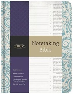Front cover_NKJV NOTETAKING BIBLE, BLUE FLORAL