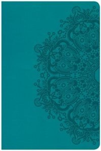 Csb Large Print Personal Size Reference Bible, Teal Leathertouch, Indexed