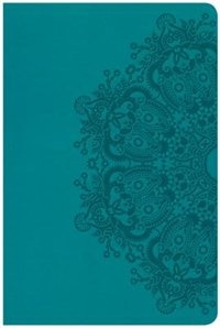 Csb Large Print Personal Size Reference Bible, Teal Leathertouch, Indexed