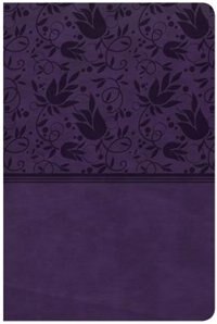 Couverture_CSB LARGE PRINT PERSONAL SIZE REFERENCE BIBLE, PURPLE LEATHERTOUCH