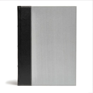 Front cover_CSB Study Bible, Gray/Black Cloth Over Board