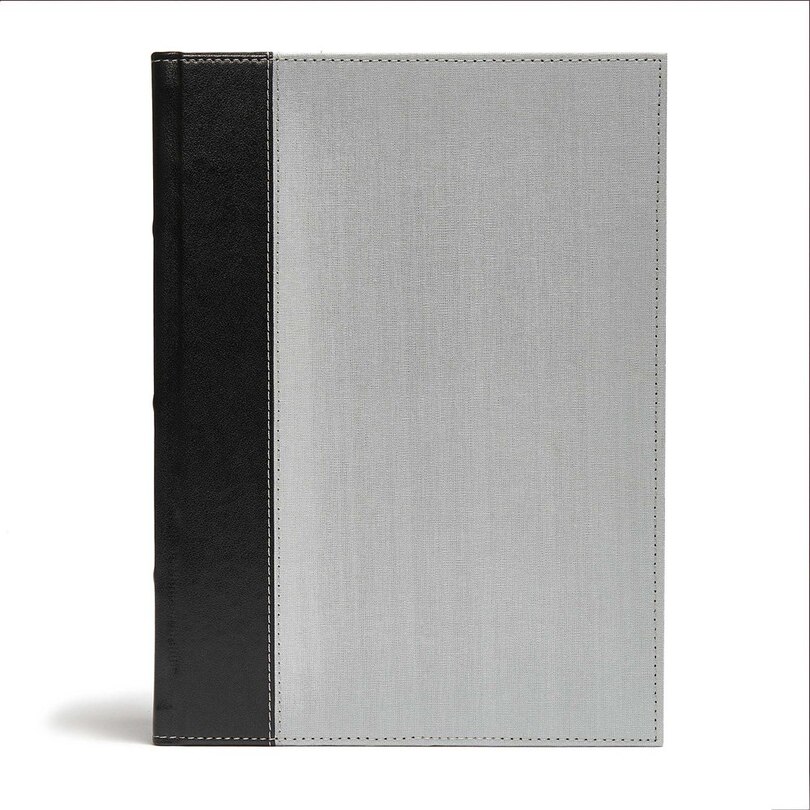 Front cover_CSB Study Bible, Gray/Black Cloth Over Board