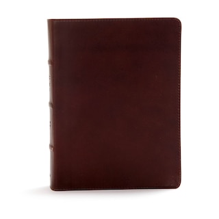 Couverture_CSB Study Bible, Brown Genuine Leather, Indexed