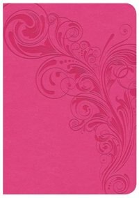 CSB LARGE PRINT COMPACT REFERENCE BIBLE, PINK LEATHERTOUCH, INDEXED