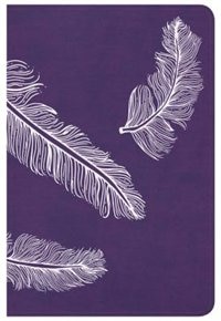 Couverture_Csb Compact Ultrathin Bible For Teens, Plum Feathers Leathertouch