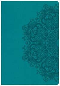 Csb Super Giant Print Reference Bible, Teal Leathertouch