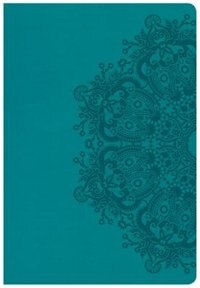 Csb Super Giant Print Reference Bible, Teal Leathertouch