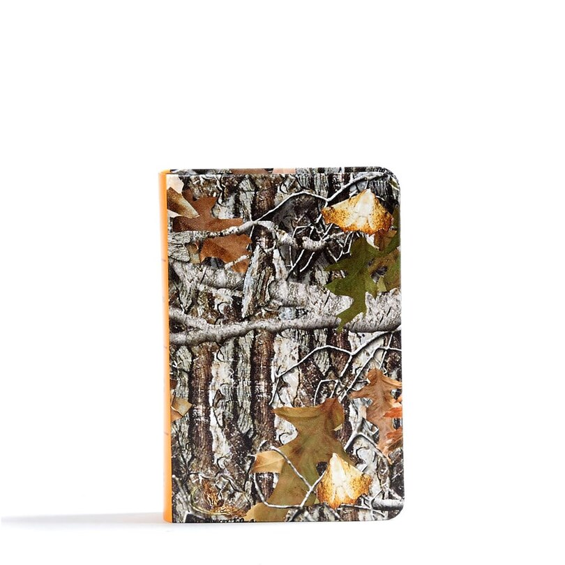 Front cover_Csb Sportsman's Bible: Large Print Compact Edition, Mothwing Camouflage Leathertouch