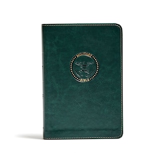 Couverture_Csb Military Bible, Green Leathertouch