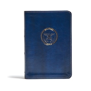 Couverture_Csb Military Bible, Royal Blue Leathertouch