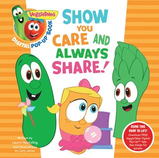 Front cover_VeggieTales: Show You Care and Always Share, a Digital Pop-Up Book (padded)
