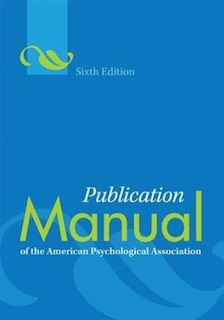 Front cover_Publication Manual of the American Psychological Association