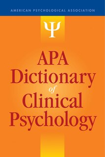 Front cover_Apa Dictionary Of Clinical Psychology