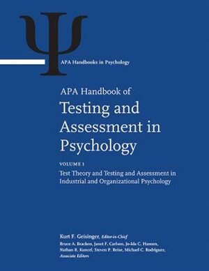 Couverture_Apa Handbook Of Testing And Assessment In Psychology