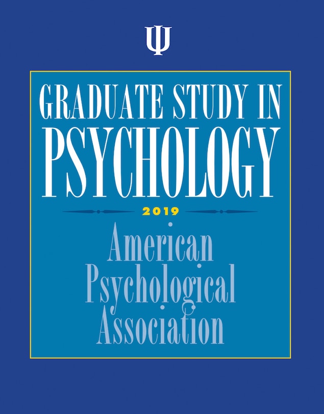 Front cover_Graduate Study In Psychology