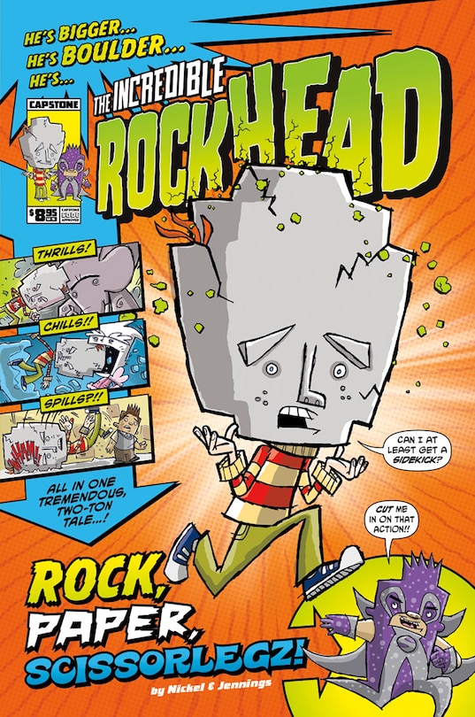 Front cover_The Incredible Rockhead: Rock, Paper, Scissorlegz