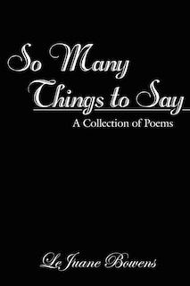 Front cover_So Many Things to Say