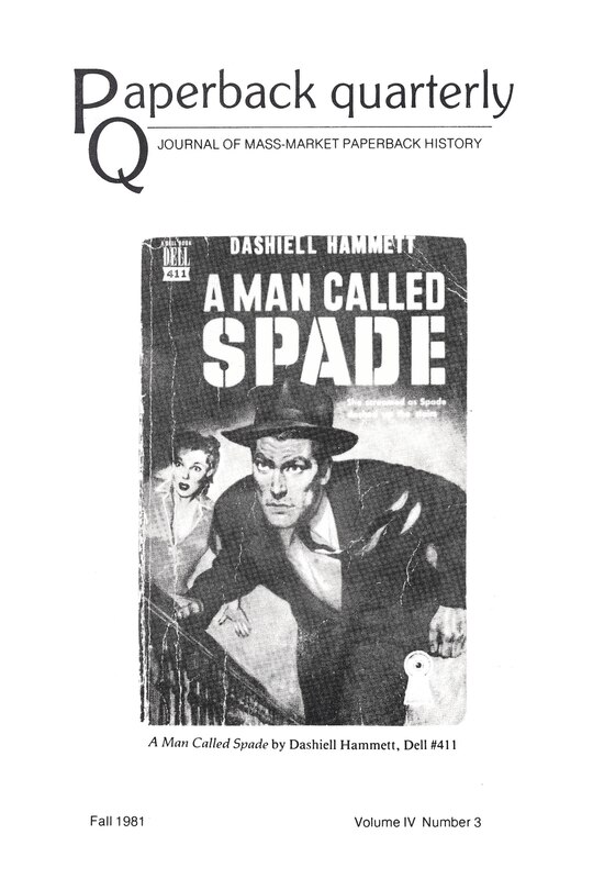 Couverture_Paperback Quarterly (Vol. 4 No. 3) Fall 1981