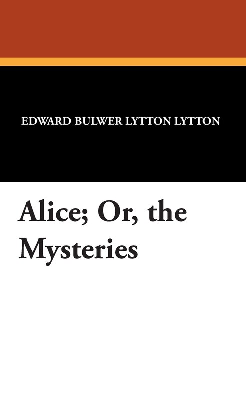 Front cover_Alice; Or, The Mysteries