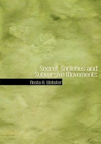 Front cover_Secret Societies and Subversive Movements