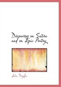 Front cover_Discourses on Satire and on Epic Poetry (Large Print Edition)