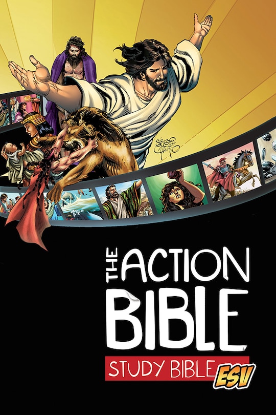 Front cover_The Action Bible Study Bible ESV (Hardcover)