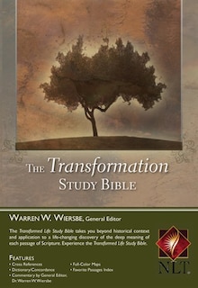 THE TRANSFORMATION STUDY BIBLE DARK BROWN BONDED LEATHER