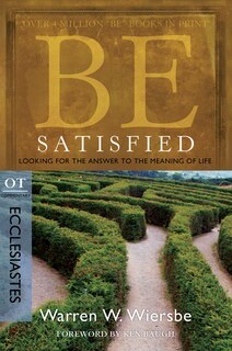 Front cover_Be Satisfied (Ecclesiastes)