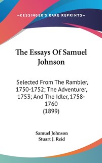 Front cover_The Essays Of Samuel Johnson