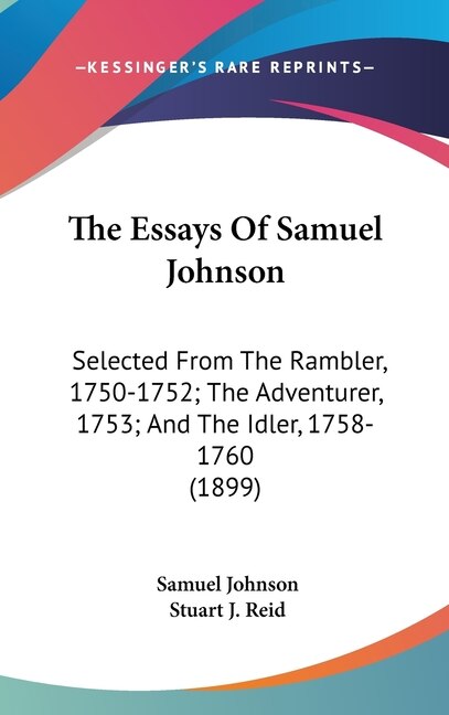 Front cover_The Essays Of Samuel Johnson